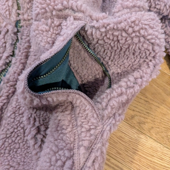 L.L. Bean Mountain Pile Purple Sherpa Jacket Small - Picture 7 of 16